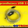 Aktywny przedłużacz portu - repeater - USB 2.0 / długość 5m