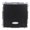 Simon Basic Łącznik schodowy z podświetleniem LED (moduł) 10AX, 250V, szybkozłącza, czarny BMW6L.01/49