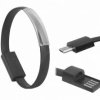 KABEL MICROUSB BRANSOLETKA CZARNA