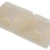 Mocowanie opaski kablowej samoprzylepne, 19.5mm x 19,5 mm, kolor: Naturalny, 2-szt., RS PRO
