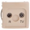 Simon Basic Gniazdo Antenowe Rd/Tv Końcowe Separowane Beżowe Bmzar1/1.01/12
