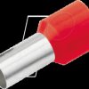 189002 Aderendhülse isoliert 1,0 mm²/8 mm, rot, 500er Pack