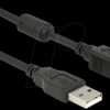 83566 USB 2.0 A plug > USB-B plug with ferrite core, 1 m