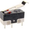 WP1306L16P; Mikroprzełącznik 1A 125V, dźwignia 16mm podgięta; MSW22