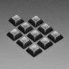 Black DSA Keycaps for MX Compatible Switches - 10 pack