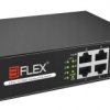 Switch Poe Eiflex Ei-H1064pl 4Xpoe 6Xfe 2Xuplink Niezarządzalny, 10/100Mb/S, 65W