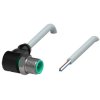 Sensor actuator cable, M12-cable plug, angled to open end, 4 pole, 10 m, PVC, gray, 4 A, 306145