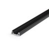 Profil aluminiowy do taśm LED 2000 mm prosty nawierzchniowy czarny SURFACE10 BC/UX 2000 77270021 LED LINE