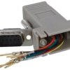 Adapter 9 pin DB9/RS232 - RJ45 do samodzielnego montażu Vitalco DSP22