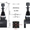 Joysticka 2-drożny chwilowy z blokadą działania