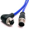 Mueller Electric C4AD81M010 Złącze czujnika/aktuatora M12 złącze męskie proste, złącze żeńskie kątowe 10 m Ilość pinów: