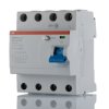 RCCB, Typ A, 4-biegunowy, 63A, 100mA, ABB A, F200 230/400V ac