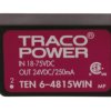 Przetwornica DC-DC, 6W, Uwe 18 → 75 V DC, Uwy 24V dc, Iwy 250mA, TRACOPOWER