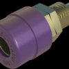 4 mm socket, screw connection, mounting Ø 8 mm, CAT O, purple, 930176709