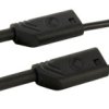 Przewód pomiarowy 2 mm 975694700, PA, 10A, 1000V ac/dc, kolor: Czarny, dł. 250mm, -15 → +70°C, Hirschmann Test &
