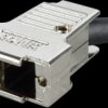 165X17559XE D-sub cap for 9-pin D-sub, metal, side