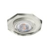 Oprawa Szklana Glasso-S Octagon Srebrna 90X8 Halogenowa Wpuszczana