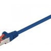 Kabel Patchcord CAT 6 S/FTP PIMF LC RJ45/RJ45 0.25m niebieski