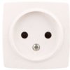 Oteo Gniazdo Pojedyncze B/U 16A Z Przesłonami Białe 086122