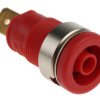 Gniazdo bananowe Żeński Wypustka typ Gniazdo bananowe Czerwony 32A Hirschmann Test & Measurement rozmiar 4 mm