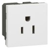 MOSAIC Gniazdo pojedyncze z uziemieniem standard USA białe 077504 LEGRAND