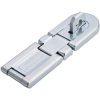Burg Wächter 2181 Safety Hasp 49mm Weatherproof Galvanised Double Joint
