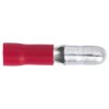 Sealey RT11 Bullet Terminal Ø4mm Male Red Pack of 100