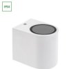 Parete Gu10 X1 Jednokierunkowy Kinkiet 250V Ip54 80 X 73 X 95Mm Biały