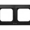 IMPRESJA METALIK Ramka 2 podwójna do wyłączników IP44 czarny metalik RH-2Y/33 OSPEL