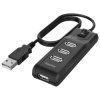 Hama 200118 USB 2.0 hub 4 ports black