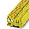 Through terminal block, push-in connection, 0.14-4.0 mm², 1 pole, 24 A, 6 kV, yellow, 3209635