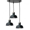 Lampa wisząca nowoczesna 3x E27 HEBE BLACK