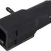 Plug end housing, black, 2 poles, for automotive connector, 1028-021-0205