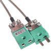 Kabel termopary/przewód przedłużający K dł. 2m 7/0,2mm -60 → +350 °C Włókno szklane 2-żyłowy Nieekranowany