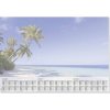 Sigel H6470 Palmenstrand Desk pad Pastel blue, White (W x H) 59.50 cm x 41 cm