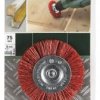 Szczotki tarczowe do wiertarek – drut nylonowy z korundowym materiałem ściernym K80, 100 mm Bosch Accessories N/A N/A Ø