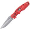 4K5 Tools 600.104A TK 104 DropPoint Knife Red Folding Satin Blade