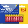 Varta 4703101410 Longlife Max Power AAA 10-Pack Premium Alkaline Batteries