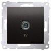 Gniazdo antenowy TV pojedyncze końcowe SIMON 54 antracyt Kontakt Simon DAK1.01/48