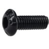 R-TECH 337366 M3 X 8 Hex Socket Button Screws Steel Black - Pack Of 100