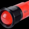 Q22P1BXXR12AE Indicator LED, 12 V AC/DC, 22 mm, FASTON, red/BlC