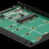 62866 2.5 Converter SATA > 1 x M.2 key B / 1 x mSATA