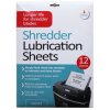 Cathedral Products SHLS12 Shredder Lubrication Sheets (12 Pack)