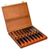 Zestaw dłutownicy 8 Piece 6 mm, 10 mm, 12 mm, 16 mm, 18 mm, 25 mm, 32 mm, 38 mm Bahco