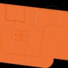 2052300000 Abschlussplatte A-Serie, orange