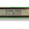 Wyświetlacz alfanumeryczny LCD, , Alfanumeryczny, Midas