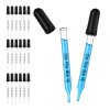 20x Pipeta Szklana 1 ml Kroplomierz Zakraplacz Dozownik Precyzyjny ze Skalą
