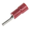 Końcówka pinowa, Cyna, 1.9mm średnica, 9mm długość, Czerwony, 16AWG - 22AWG Bez osłony