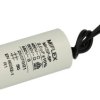 Kondensator; silnikowy (rozruchowy); I150V520K-G1; MKSP; 2uF; 450V AC; fi 25x51mm; z przewodami; Miflex; RoHS