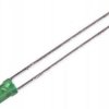 L-424GDT dioda LED 3mm zielona dyfuzyjna cylindryczna, jasność 6mcd